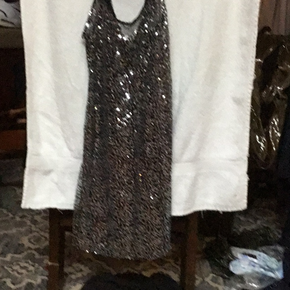 Black sequined tunic